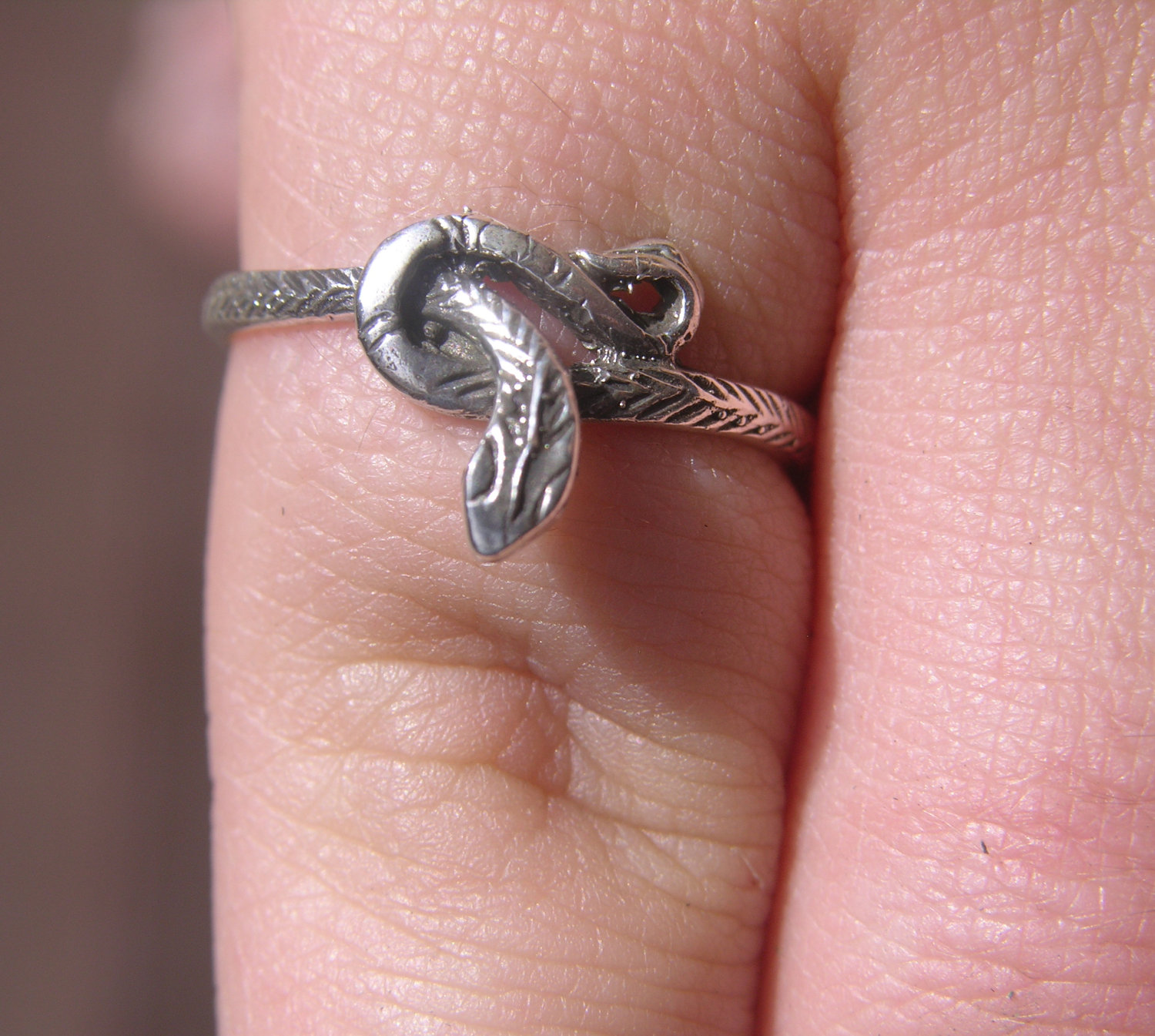 Sterling Silver Small Snake Ring | Freedom Jewelry USA