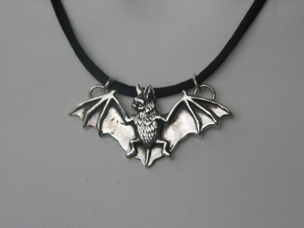 Lunaeca Bat Necklace by Alchemy Gothic - Gothic Jewellery